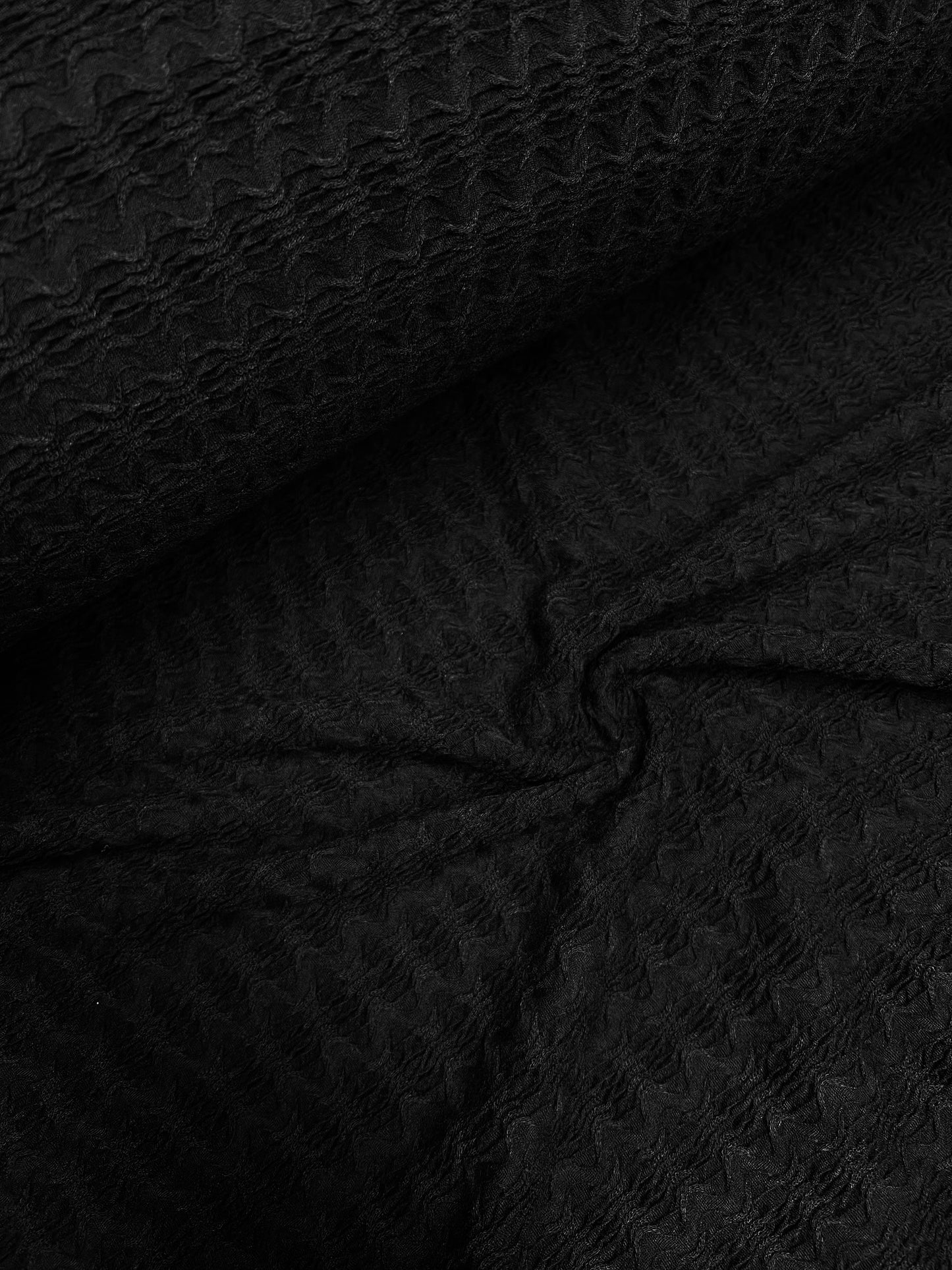 Ripple stripe knit “black”
