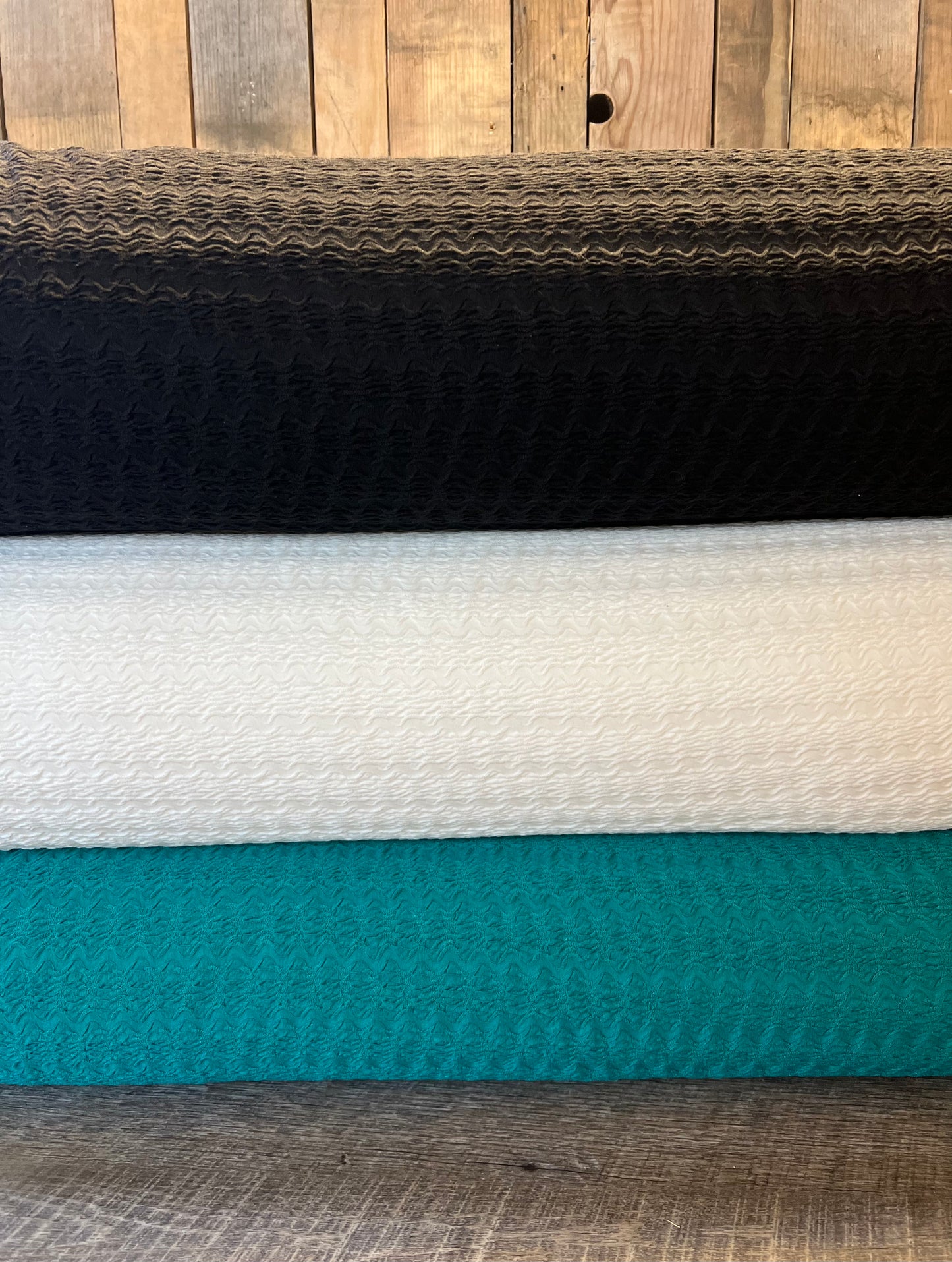 Ripple knit stripe “white”