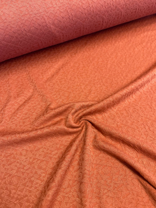 Jacquard embossed knit “terra cotta”