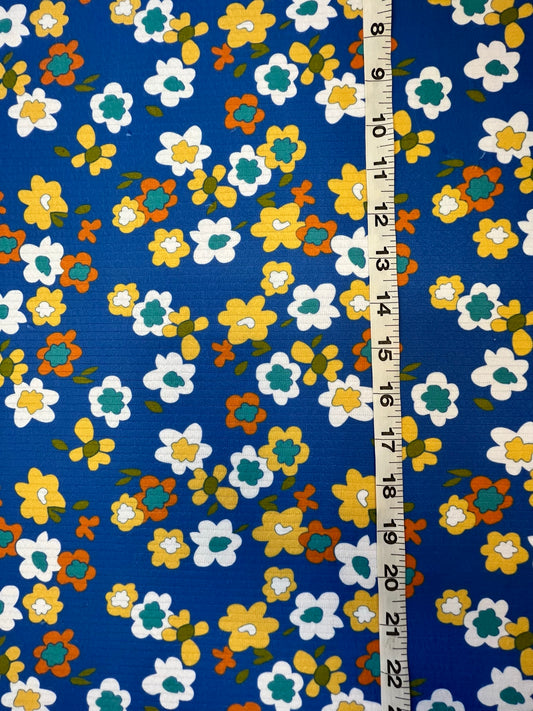 Blue/Yellow Floral Knit *CLEARANCE*