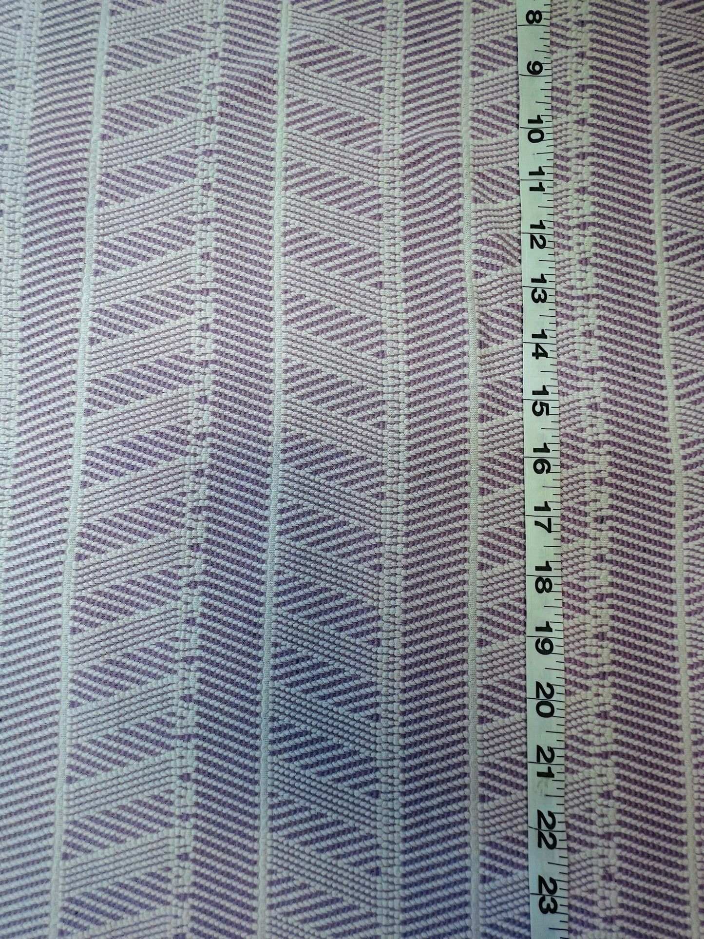 Purple/White Raised Knit